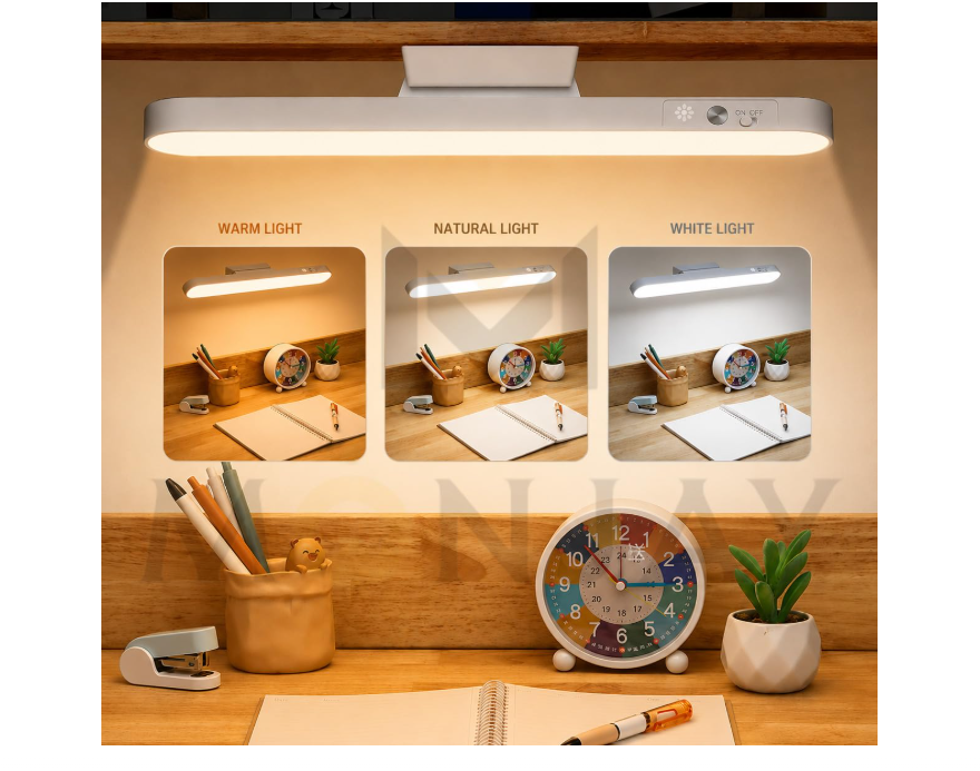 MONJAY Plastic LED Rechargeable Touch Lamp home office essentials
